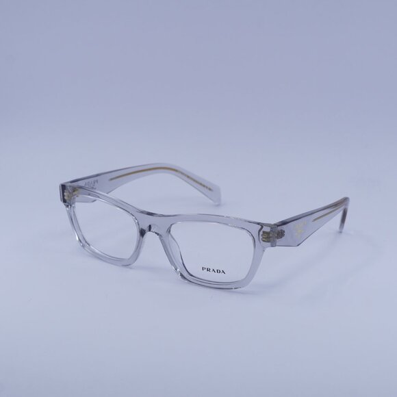 Prada PRB01V 12R1O1 Eyeglasses Transparent Grey 52mm Cat Eye Frame - Picture 8 of 10